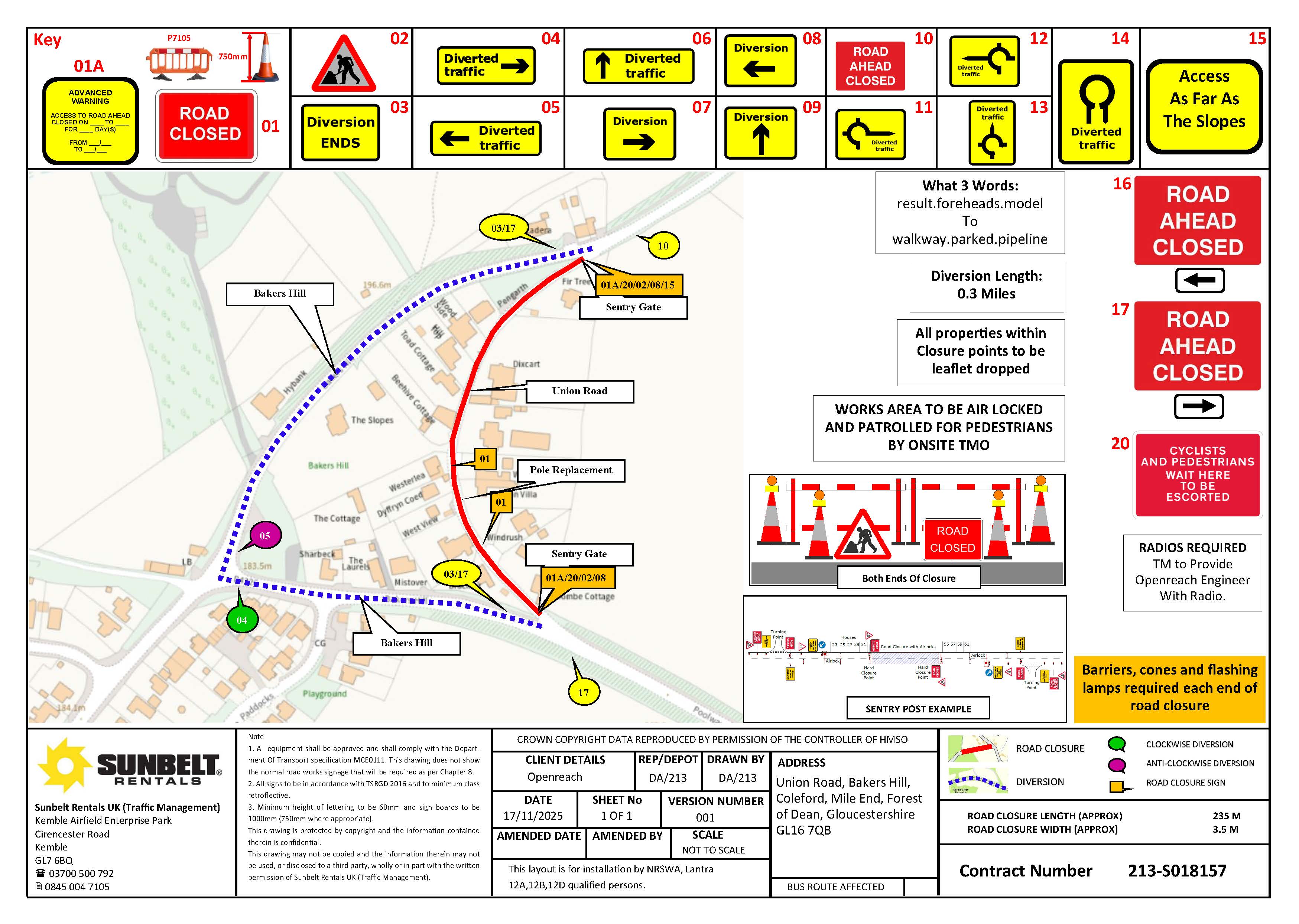 Union Road, Coleford.  26th February 2026 09:30 – 15:30 for BT Openreach works